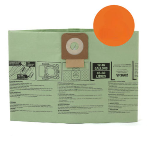 Sacco filtrante per filtro aria - VF3602 - Ridge Tool - per filtro antipolvere / per HEPA / ad alte prestazioni