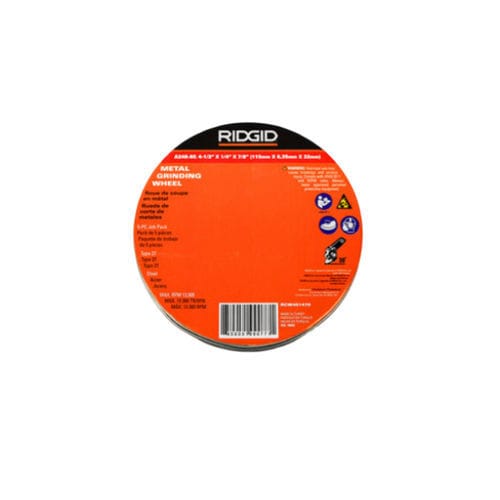 Disco abrasivo al ossido di alluminio - RCW451478 - Ridge Tool - per rettifica / per materiali ferrosi / per metallo