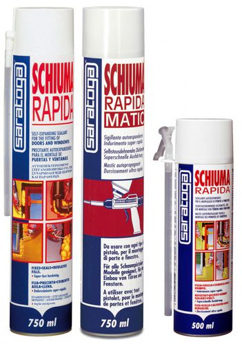 Mastice silicone - SCHIUMA RAPIDA - Saratoga Int Sforza - per cantiere di costruzione / chimico