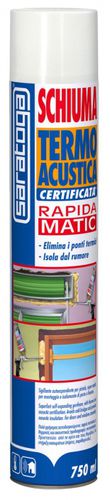 Mastice silicone - SCHIUMA TERMO ACUSTICA - Saratoga Int Sforza - per cantiere di costruzione / chimico