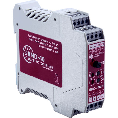 Controllore motore a spazzola - BMD-40DIN - Smart Motor Devices - DC / ad ingresso analogico / regolatore di velocità