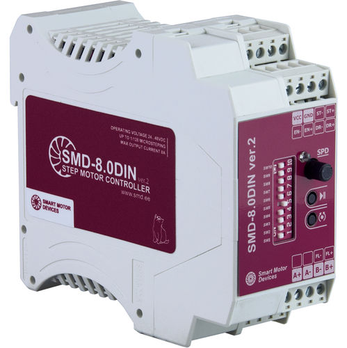 Controllore motore micropasso - SMD-8.0DIN ver.2 - Smart Motor Devices - passo-passo a 2 fasi / DC / ingressi digitali