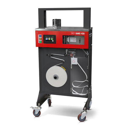 Macchina posa fascetta automatica - Easy Band 45B - ISG Pack - con touch screen / con film OPP / per l'industria tipografica
