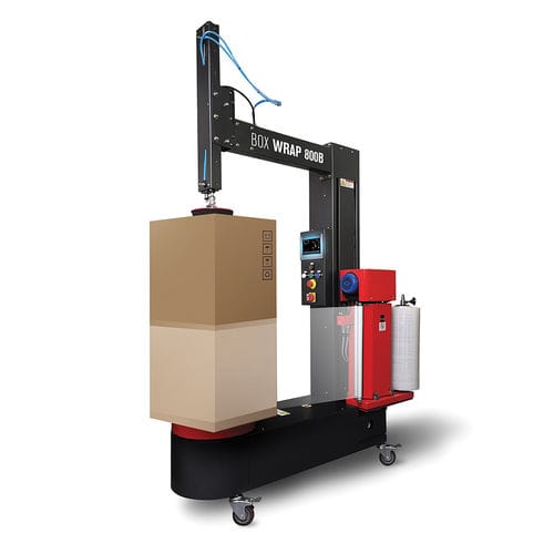 Macchina avvolgitrice semiautomatica - Box Wrap 800B - ISG Pack - a tavola rotante / frenatura meccanica / per cartoni