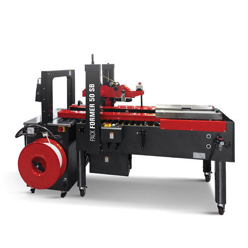 Fomatrice-incartonatrice-chiuditrice di cartoni automatica - 50 SB - ISG Pack - nastro adesivo / multifunzione / pneumatica