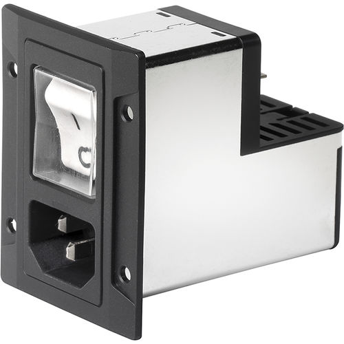Modulo d'ingresso di alimentazione con interruttore - DG12 series - SCHURTER - integrato / con filtro EMI
