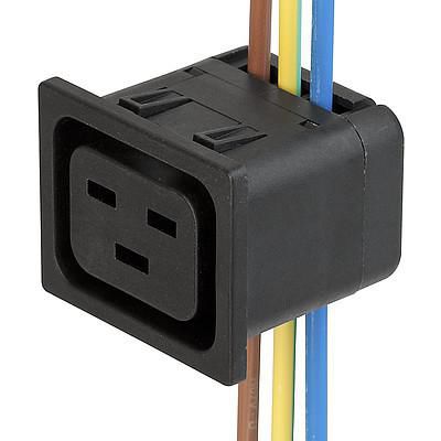 Spina elettrica da montare su pannelli - 4710 series - SCHURTER - IEC