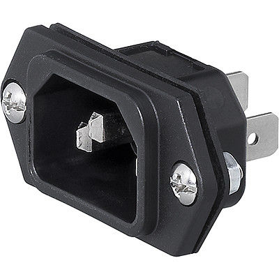 Presa elettrica da montare su pannelli - 6100-3  - SCHURTER - IP54 / IP40 / 3 poli