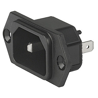 Presa elettrica da montare su pannelli - 6102-3 - SCHURTER - IP54 / IP40 / 2 poli