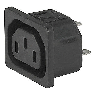 Presa elettrica da montare su pannelli - 6600-4 - SCHURTER - IP54 / IP30 / 3 poli