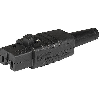 Spina elettrica da montare su pannelli - GC21 - SCHURTER - 3 poli / ad avvitamento / IEC