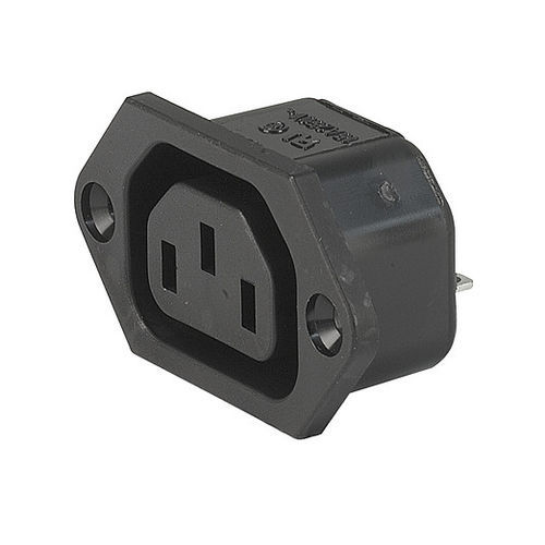 Presa elettrica da montare su pannelli - 6600-3 - SCHURTER - IP30 / 3 poli / ad avvitamento