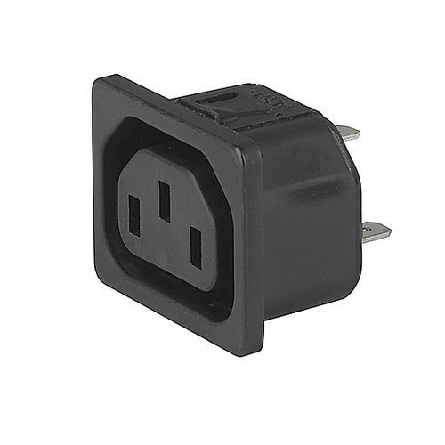 Presa elettrica da montare su pannelli - 6600-4 - SCHURTER - IP54 / IP30 / 3 poli