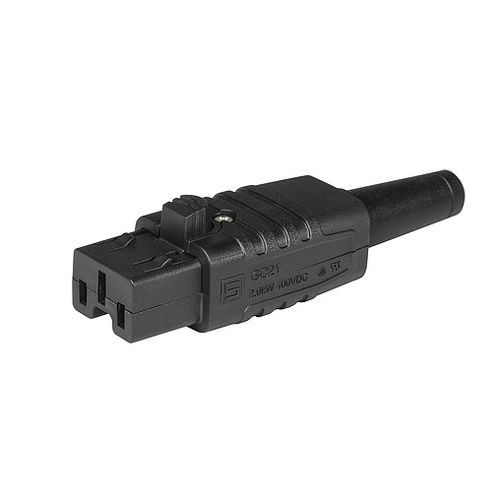 Spina elettrica da montare su pannelli - GC21 - SCHURTER - 3 poli / ad avvitamento / IEC