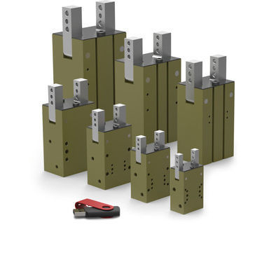 Pinza di presa pneumatica - CT-50M - DE-STA-CO - a molla / angolare 180° / a 2 griffe