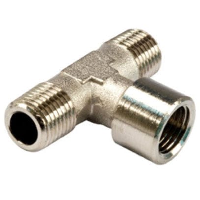 Raccordo pneumatico - 17.I - NOSTRALI - ad avvitamento / a T / in ottone nichelato