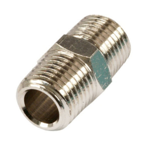 Nipplo in ottone - 9.B - NOSTRALI - per applicazioni pneumatiche / nichelato / conico