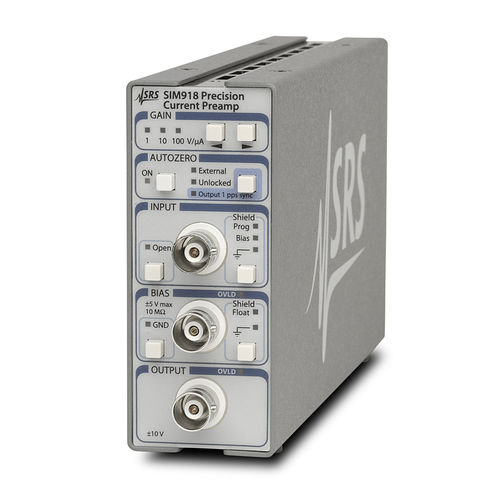Preamplificatore di corrente - SIM918 - Stanford Research Systems - di precisione / elettronico / larghezza di banda