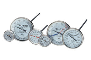Termometro bimetallico - Tel-Tru Manufacturing - analogico / con quadrante / rinforzato