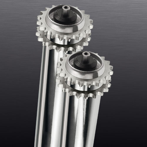 Rullo trasportatore con trasmissione a catena - DELTA 2R - roll-ven spa - in acciaio inossidabile / in acciaio galvanizzato