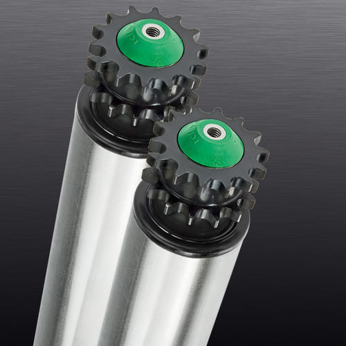 Rullo trasportatore con trasmissione a catena - BETA3 2R-2RF - roll-ven spa - in PVC / in termoplastica / in acciaio