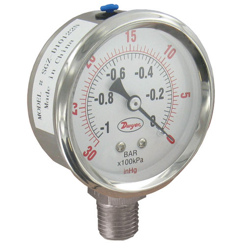 Manometro differenziale - SGZ series - DWYER - con quadrante / filettato / NPT 1/4