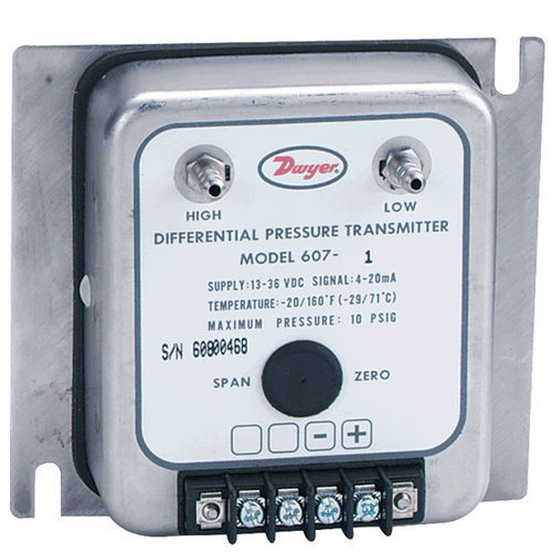 Trasmettitore di pressione differenziale - 607 series - DWYER - in silicio / 4-20 mA / in acciaio inossidabile
