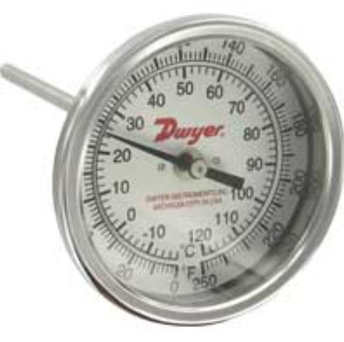 Termometro bimetallico - BTB series - DWYER - a quadrante regolabile / ad inserimento / industriale