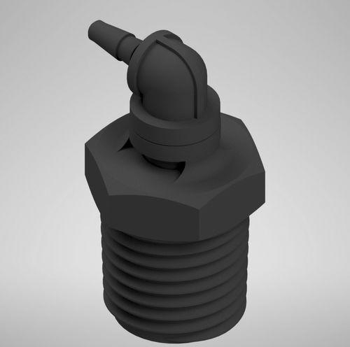 Raccordo pneumatico - F3354 series - AIR Logic - ad avvitamento / scanalato / gomito a 90°
