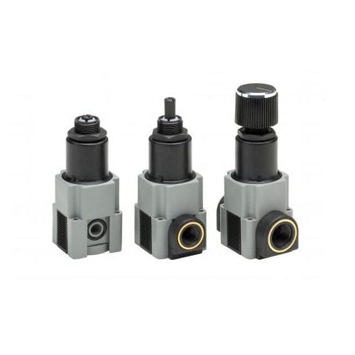 Regolatore di pressione con sfiato - R4060 series - AIR Logic - a membrana / monostadio / in plastica