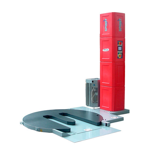 Avvolgitrice fasciapallet a tavola rotante - Spinny S350-TP Touch - EFFE3TI Packaging Technologies - semiautomatica / per applicazioni industriali / per pellicola estensibile