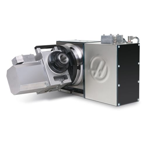 Tavola rotante azionata a motore - T5C - Haas Automation - basculante / per macchina utensile / a 5 assi