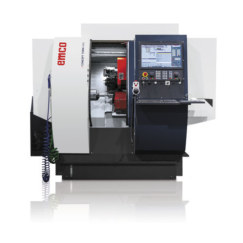Macchina di tornitura CNC - CONCEPT TURN 460 - EMCO GmbH - 2 assi / a banco inclinato / 12 utensili