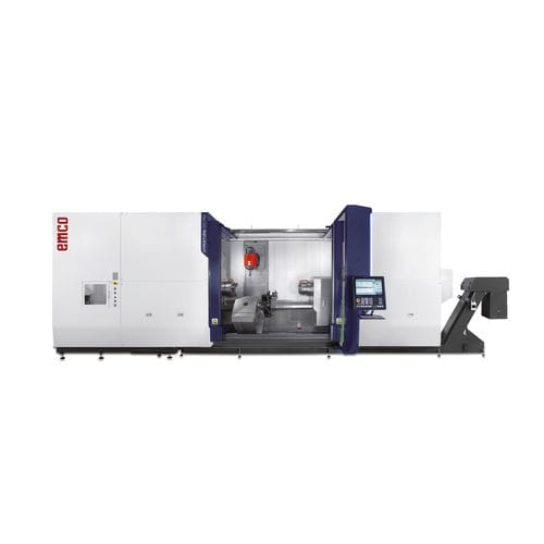 Centro di tornitura-fresatura CNC - HYPERTURN 100 POWERMILL - EMCO GmbH - orizzontale / 5 assi / a mandrino