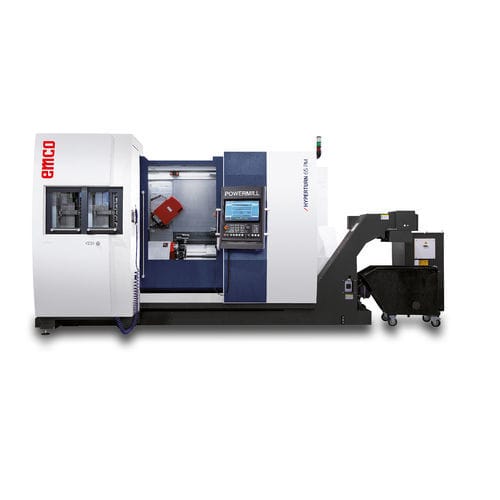 Centro di tornitura-fresatura ad alta prestazione - Hyperturn 65 Powermill - EMCO GmbH - CNC / orizzontale / 3 assi