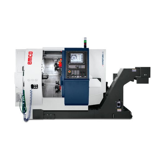Centro di tornitura CNC - HYPERTURN 45 - EMCO GmbH - 3 assi / a due mandrini / VDI 25