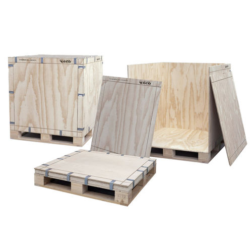 Cassa-pallet in legno - Eco - 360 Eco Packaging - di stoccaggio / da trasporto / pieghevole