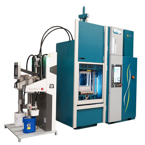 Pressa ad iniezione verticale - V410 LSR - REP international - elettrica / per la gomma di silicone liquido / per CSL