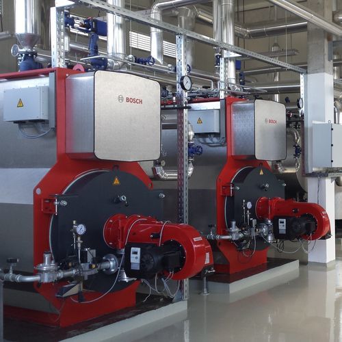 Generatore di vapore a tre giri - U-MB - Bosch Industriekessel GmbH - a vapore saturo / a biogas / all'idrogeno