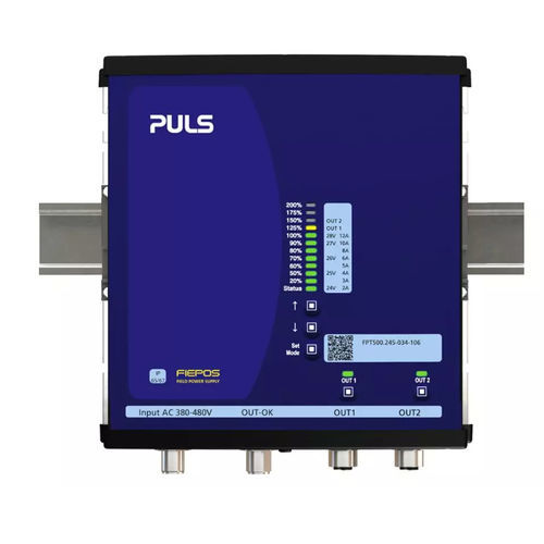 Alimentatore elettrico su guida DIN - FPT500.245-034-106 - PULS GmbH - AC/DC / a due uscite / regolabile