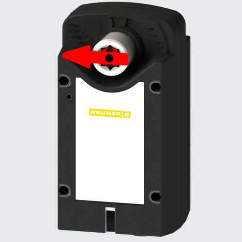 Attuatore per serrande elettrico - 340-024D-03-S2/8Fx - GRUNER - rotativo / IP54 / per protezione contro fuoco e fumo