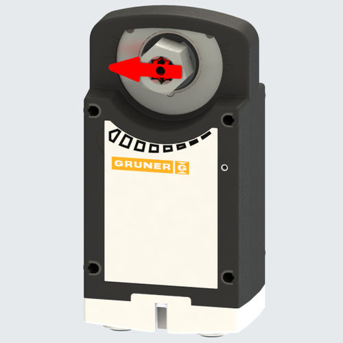 Attuatore per serrande elettrico - 360-024-12-S2/8Fx  - GRUNER - rotativo / per protezione contro fuoco e fumo / DC