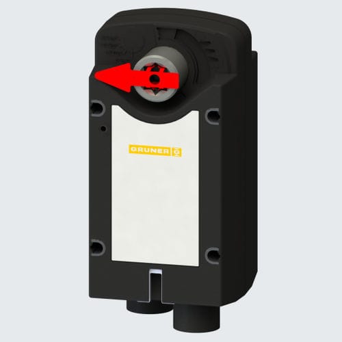 Attuatore per serrande elettrico - UL-340S-024-045-S2/8Fx - GRUNER - rotativo / IP54 / per protezione contro fuoco e fumo