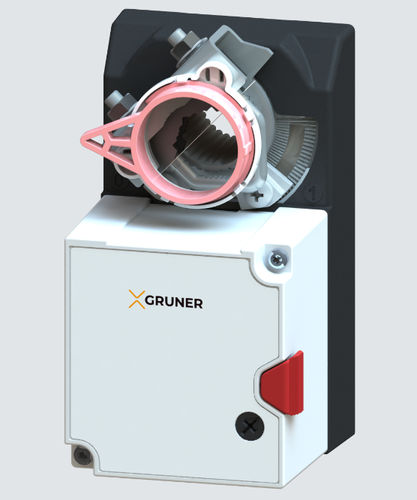 Attuatore per serrande elettrico - 227-024-15 - GRUNER - rotativo / compatto / per controllo di pressione in impianti HVAC