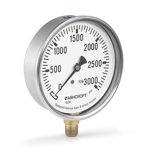 Manometro con quadrante - 1008A - ASHCROFT - filettato / NPT 1/4 / in ottone