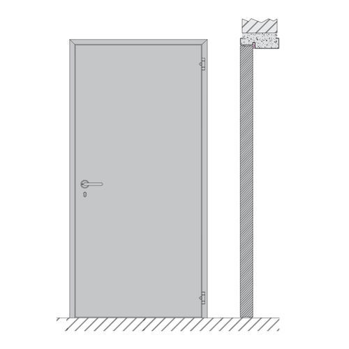 Porta battente - HEINEN SONDERMASCHINENBAU Neustadt GmbH - in acciaio / in PVC / per interno