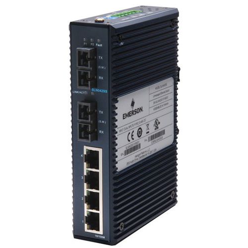 Switch Ethernet non gestibile - IC086SLN042SS - Emerson - 6 porte / 10/100BaseT(X) / ridondante