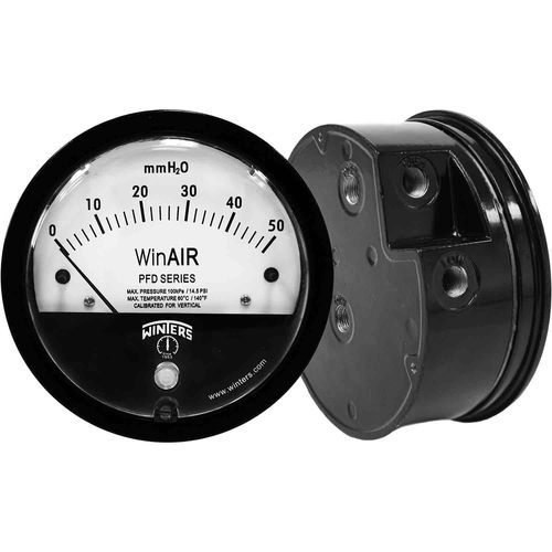 Manometro differenziale - PFD WinAIR - WINTERS INSTRUMENTS - analogico / con quadrante / filettato