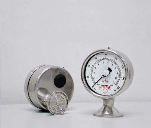 Manometro con quadrante - PPG - WINTERS INSTRUMENTS - a tubo Bourdon / per applicazioni igieniche