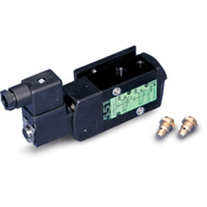 Distributore pneumatico azionato tramite solenoide - EL-O-MATIC - con ritorno a molla